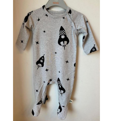 JUMPSUIT OTTO WITH FEET ROCKETS JERSEY