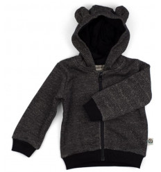HOODIE BALOU BLACK SLUB SWEATER SLUB 74-