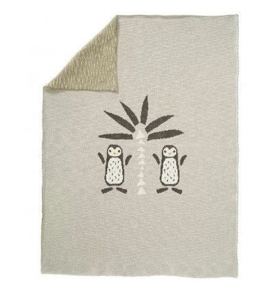 KNITTED BLANKET 80X100CM PINGUIN 25