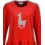 FILLES-FEMMES PYJAMAS ROUGE TOMATE 3A