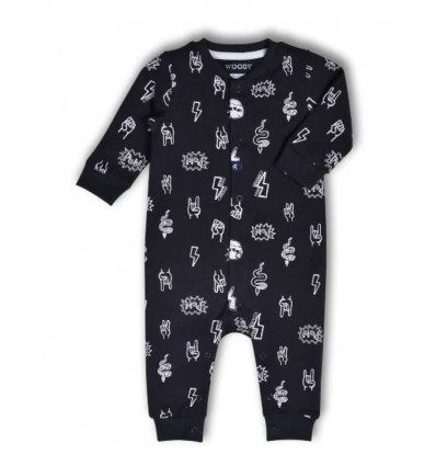 UNISEX ROMPER ANTRACIET ALL-OVER PRINT 3