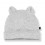LEO BEANIE W/EARS GREY MELANGE T1