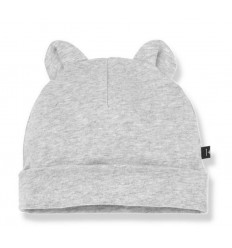 LEO BEANIE W/EARS GREY MELANGE T1