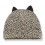 ASSEN BEANIE W/EARS BLACK/BEIGE T1