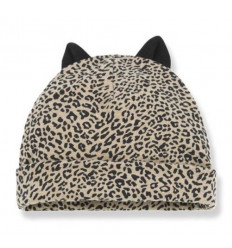 ASSEN BEANIE W/EARS BLACK/BEIGE T1