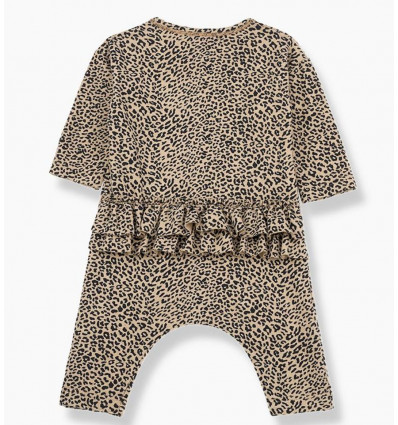 LEIDEN JUMPSUIT BLACK/BEIGE 3M