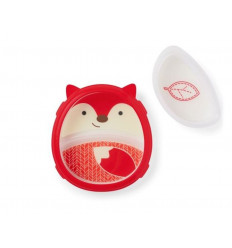 ZOO SMART SERVE PLATE & BOWL SET FOX 202