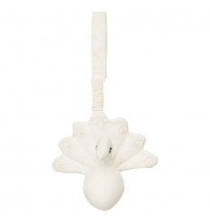 PLAY GYM TOY PEACOCK BELL CREME WHI 21