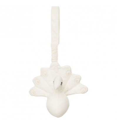 PLAY GYM TOY PEACOCK BELL CREME WHI 21