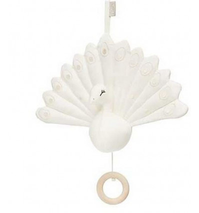 MUSIC MOBILE PEACOCK OCS CREME WHITE 21
