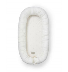BABY NEST ZIPPER&LINING DOT CREME GRY 21