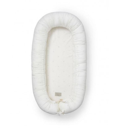 BABY NEST ZIPPER&LINING DOT CREME GRY 21