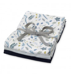 MUSLIN CLOTH 3P MIX BLUE 21