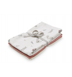 MUSLIN CLOTH 3P MIX FAWN/BERRY/CREAM 21