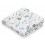 LEAVES BLUE 70X70CM 9 MUSLIN CLOTH PRINT