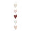 DECO HEARTS HANGING GARLAND ROSE MIX 21