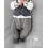 BO B COMBI CHIC WAISTCOAT WHI/GREY