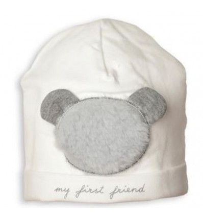 B BONNET MY FIRST FRIENDS FUR XXL WHI/