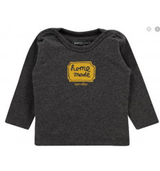 T-SHIRT LONG SLEEVE DARK GREY MELANGE 62