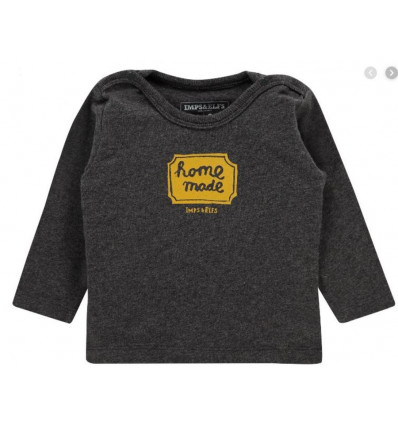 T-SHIRT LONG SLEEVE DARK GREY MELANGE 62