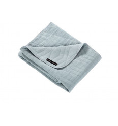 COT BLANKET GEO JACQ JADE GREEN 110X140