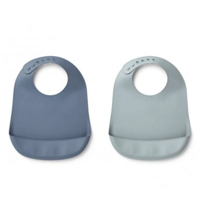 TILDA SIL BIB SOLID BLUE WAVE/SEABLUE 22