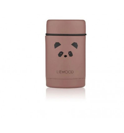 NADJA FOOD JAR PANDA DARK ROSE 4PC 202