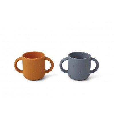 GENE SILICONE CUP 2 PACK RABBIT BLUE 202