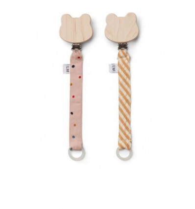 SIA PACIFIER STRAP 2 PACK CONFETTI 202