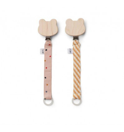 SIA PACIFIER STRAP 2 PACK CONFETTI 202