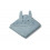 ALBERT HOODED TOWEL RABBIT SEA BLUE 202