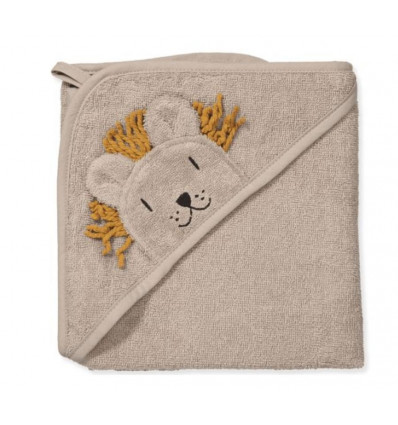 ALBERT HOODED TOWEL LION STONE BEIGE 202