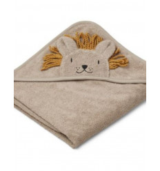 ALBERT HOODED TOWEL LION STONE BEIGE 202