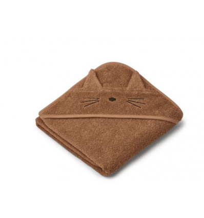ALBERT HOODED TOWEL CAT TERRACOTTA 202