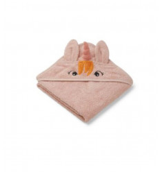 HOODED TOWEL UNICORN SORBET ROSE 21