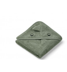 ALBERT HOODED TOWEL DINO FAUNE GRN 202