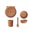 BAMBOO BOX SET CAT TERRACOTTA 1SIZE 202