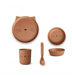 BAMBOO BOX SET CAT TERRACOTTA 1SIZE 202