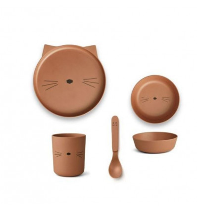 BAMBOO BOX SET CAT TERRACOTTA 1SIZE 202