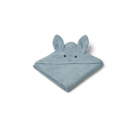 AUGUSTA HOODED TOWEL RABBIT SEA BLUE 202