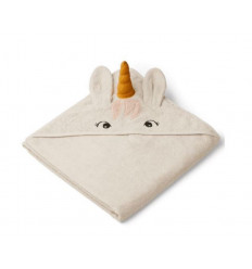 AUGUSTA HOODED TOWEL UNICORN SANDY 202