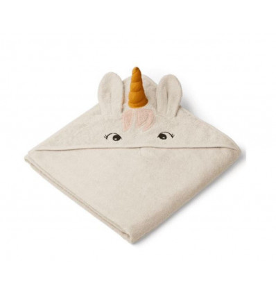 AUGUSTA HOODED TOWEL UNICORN SANDY 202