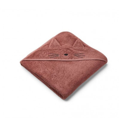 AUGUSTA HOODED TOWEL CAT DARK ROSE 202