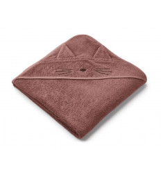 AUGUSTA HOODED TOWEL CAT DARK ROS 202