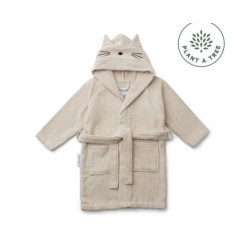 LILY BATHROBE CAT SANDY 2PC 3-4Y 202
