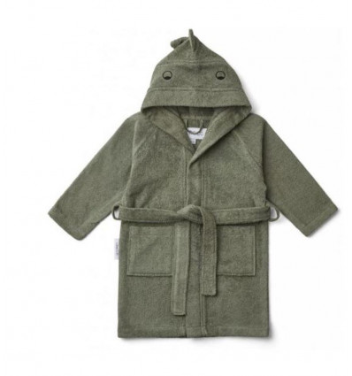 LILY BATHROBE DINO FAUNE GREEN 1-2Y 202