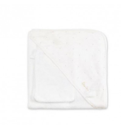 CAPE DE BAIN 90/90 CM CHOUX 20 ECRU 20