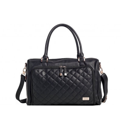 ISOKI DOUBLE ZIP QUILTED EBONY/ROSE 22