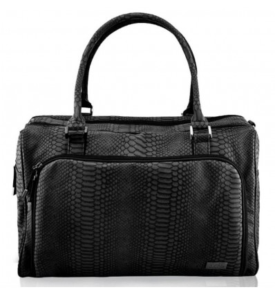 ISOKI DOUBLE ZIP SATCHEL BLACK MUMBA 20