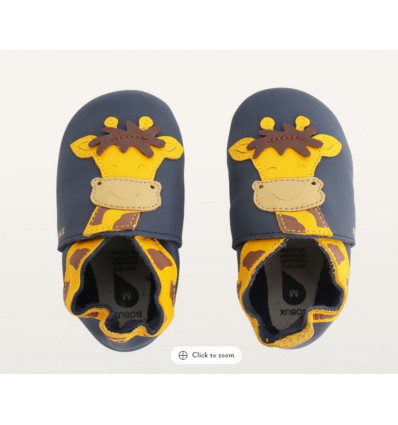 BOBUX SOFT SOLES NAVY GIRAFFE L 22